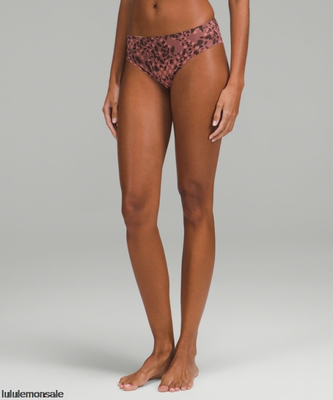Lululemon Damen DELULU587 | Gull Grey Invisiwear Halbhohe Bikini-Unterwäsche 3er-Pack